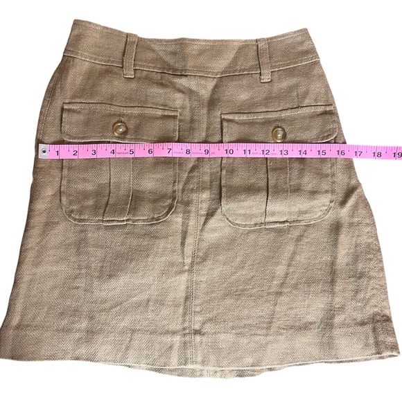 NWT Loft Khaki Linen A-Line Skirt Size 0 - Picture 16 of 16